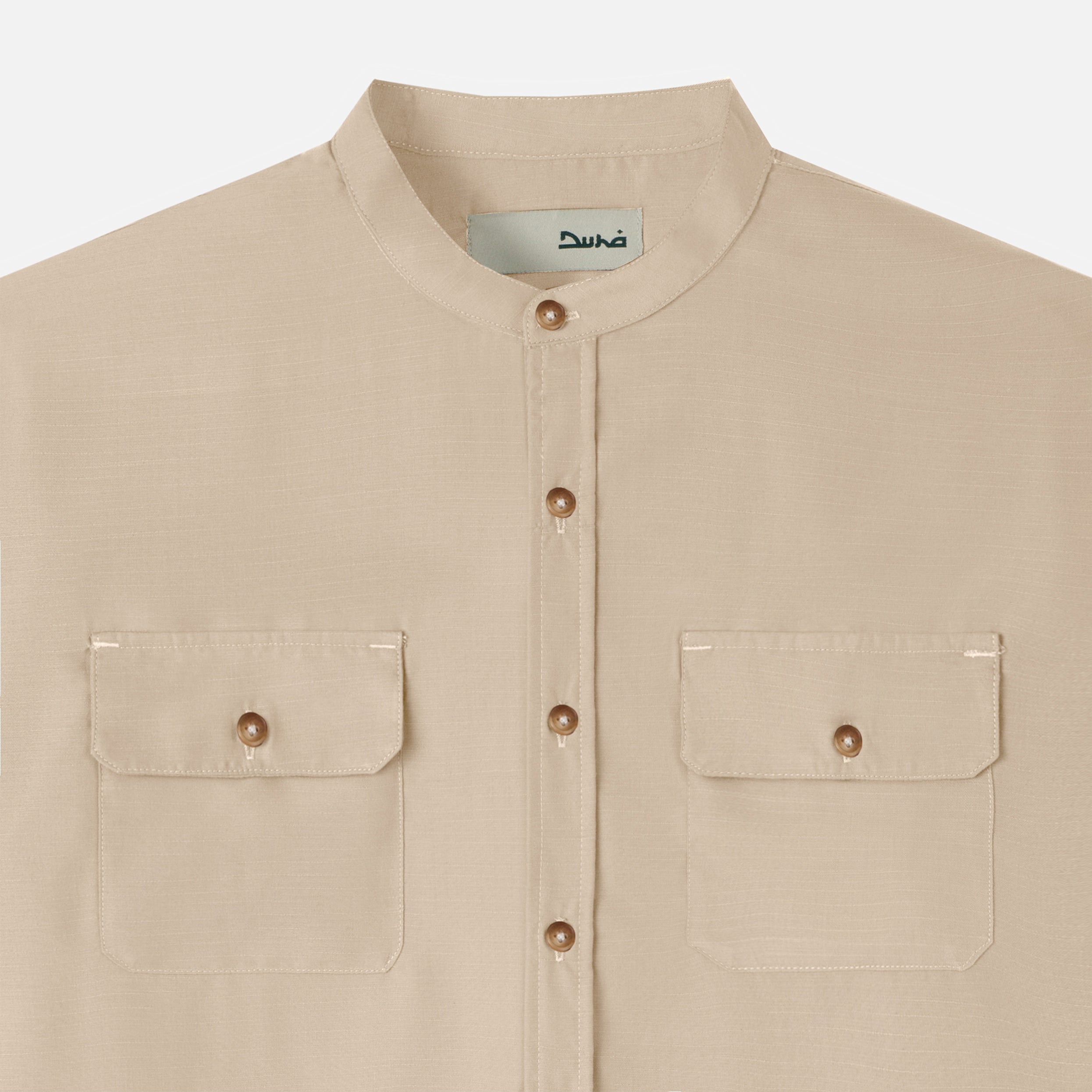 Numair Shirt Long Sleeve - Khaki