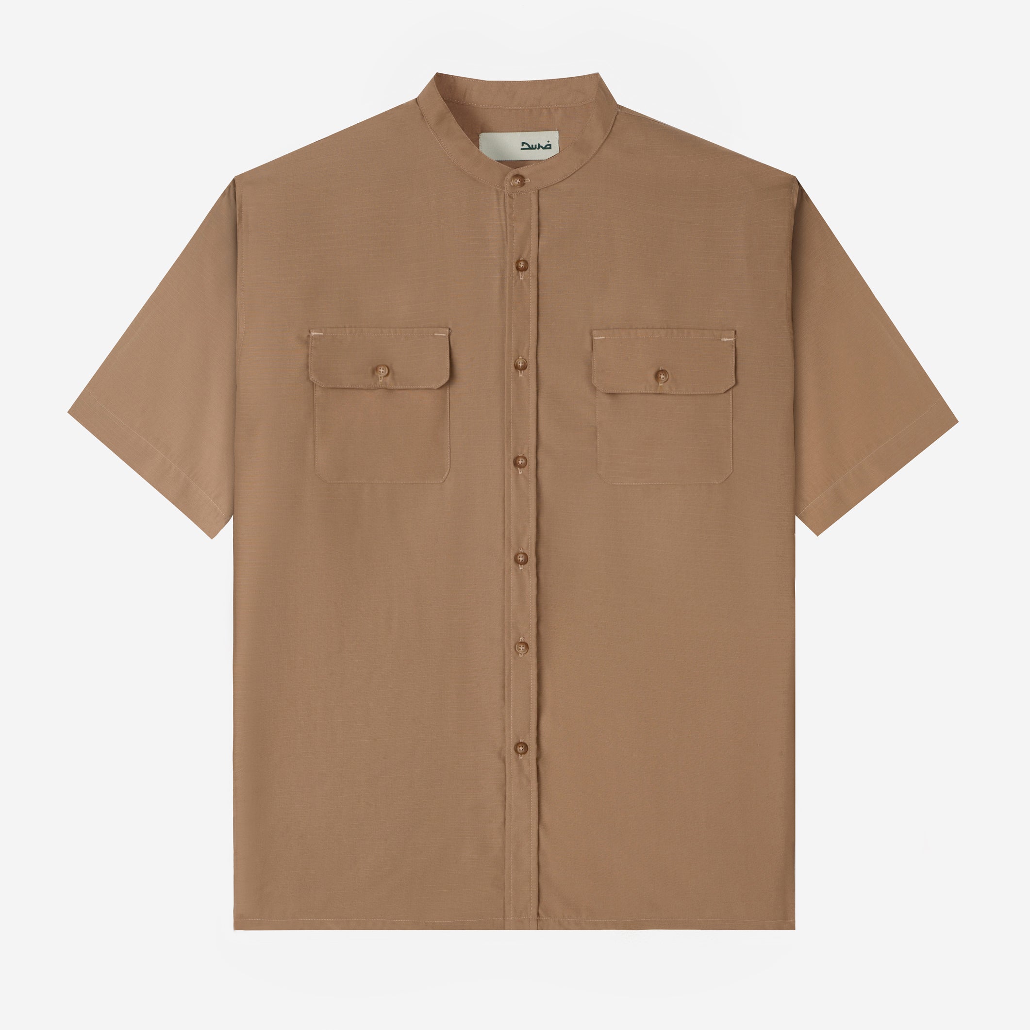 Numair Shirt Short Sleeve - Light Brown