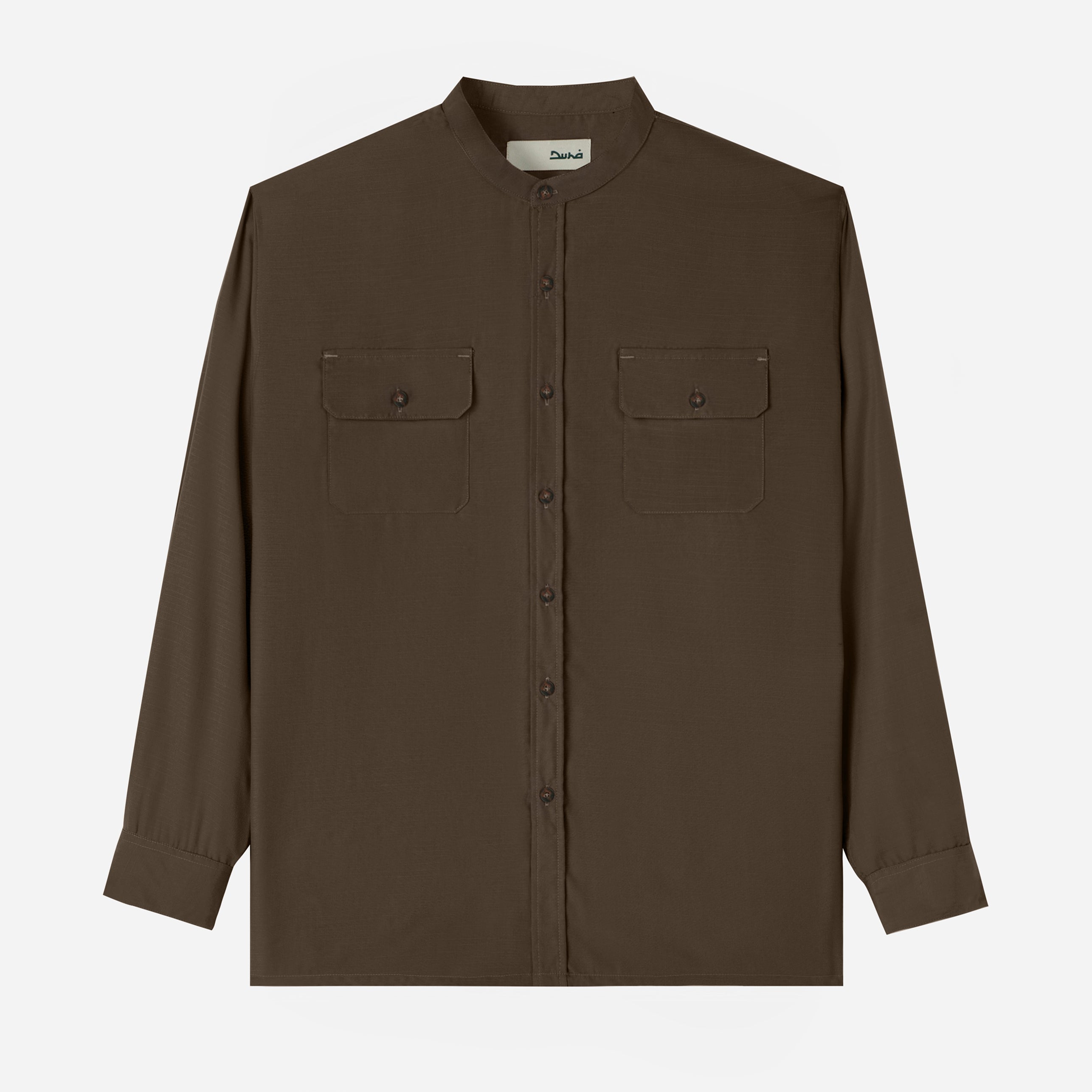 Numair Shirt Long Sleeve - Brown