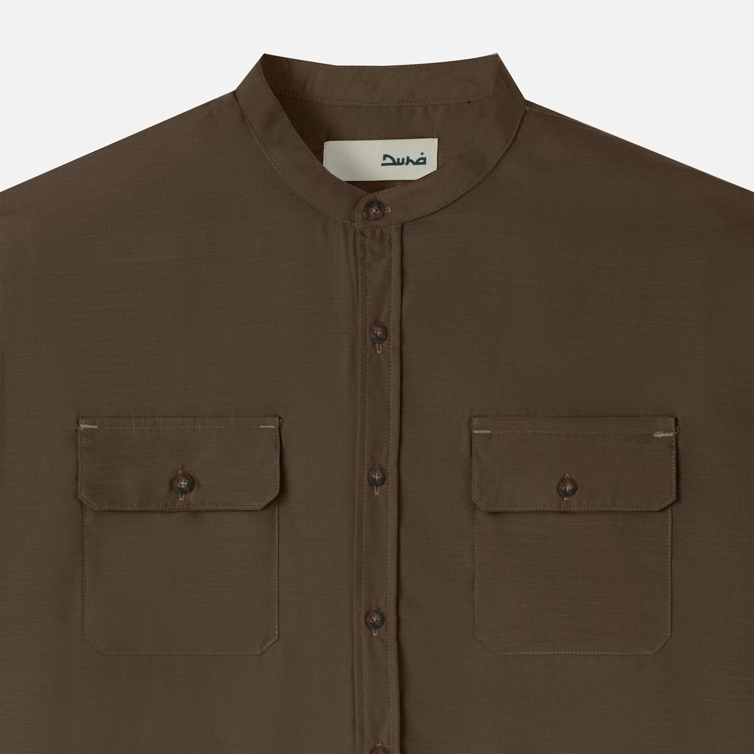 Numair Shirt Long Sleeve - Brown