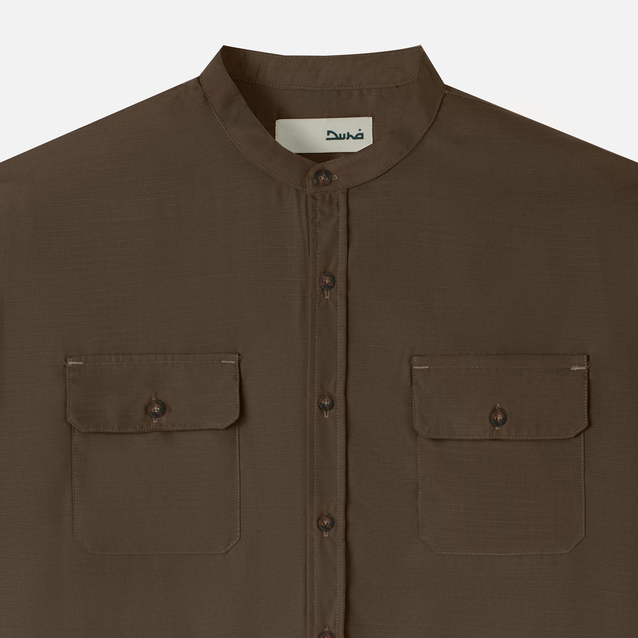 Numair Shirt Short Sleeve - Brown