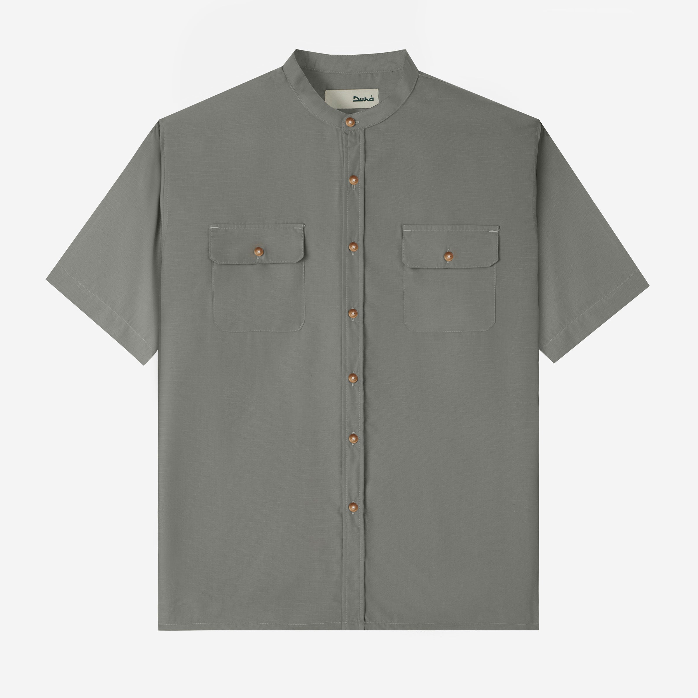 Numair Shirt Short Sleeve - Cold Grey