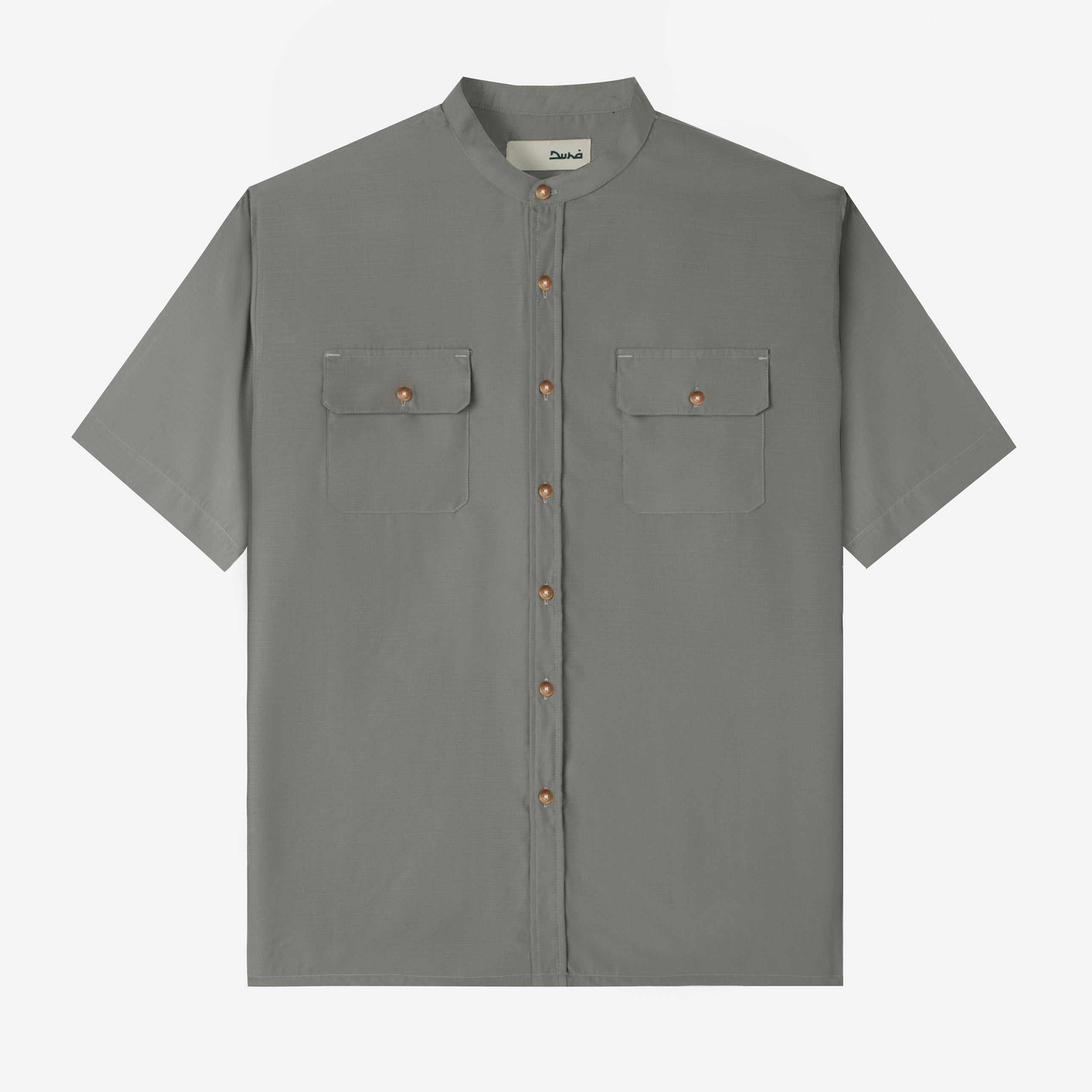 Numair Shirt Short Sleeve - Cold Grey