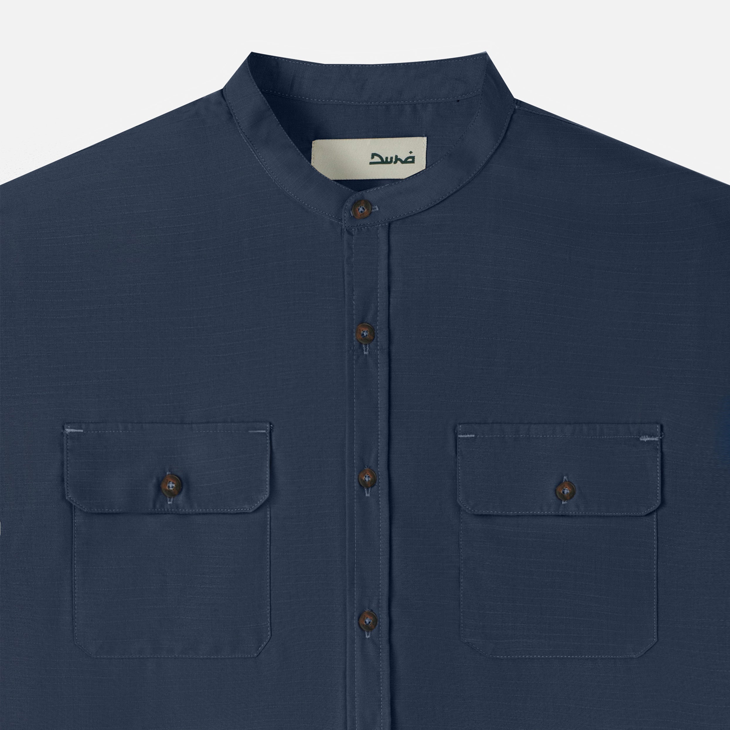 FACTORY SALE - Numair Shirt Short Sleeve - Navy
