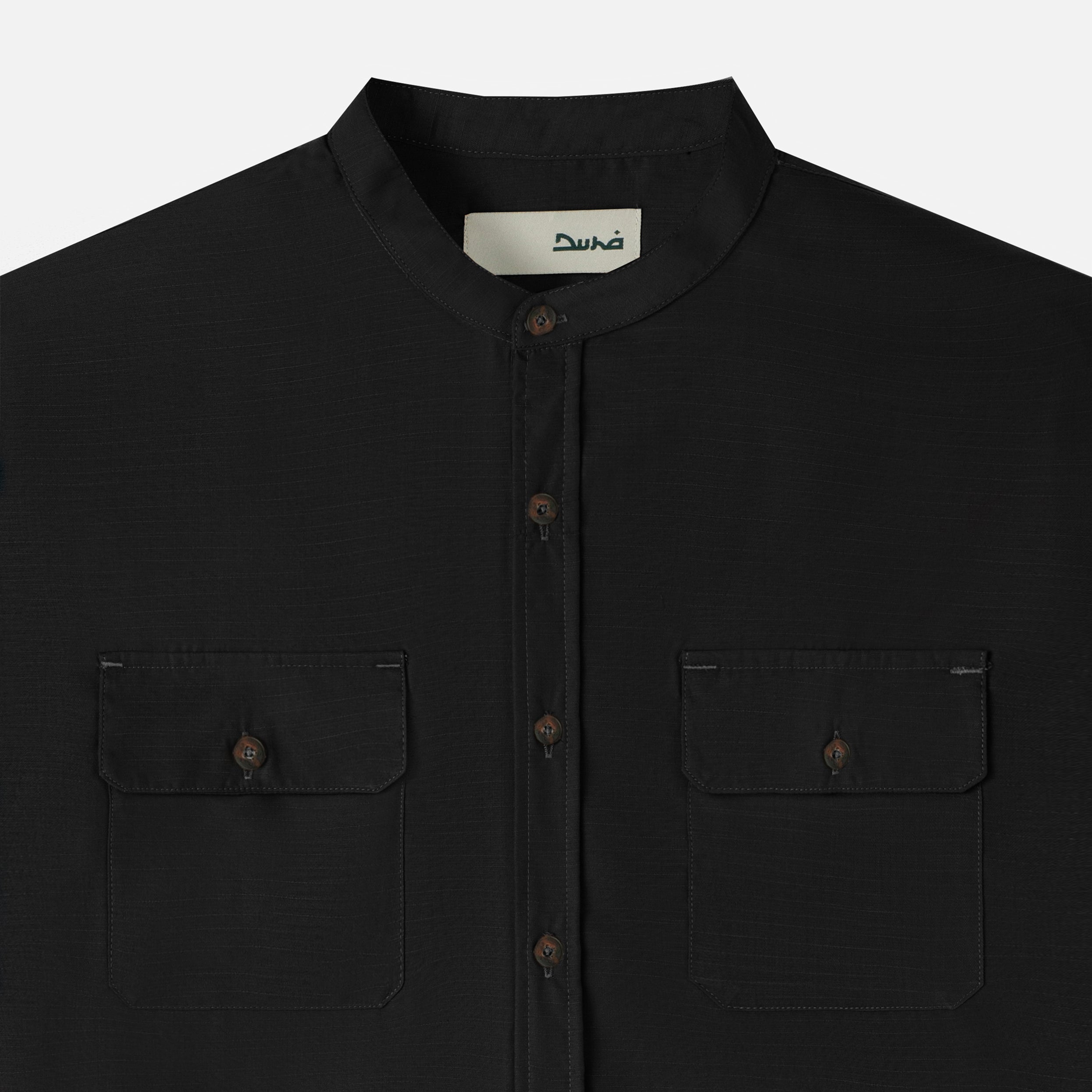 Numair Shirt Long Sleeve - Black