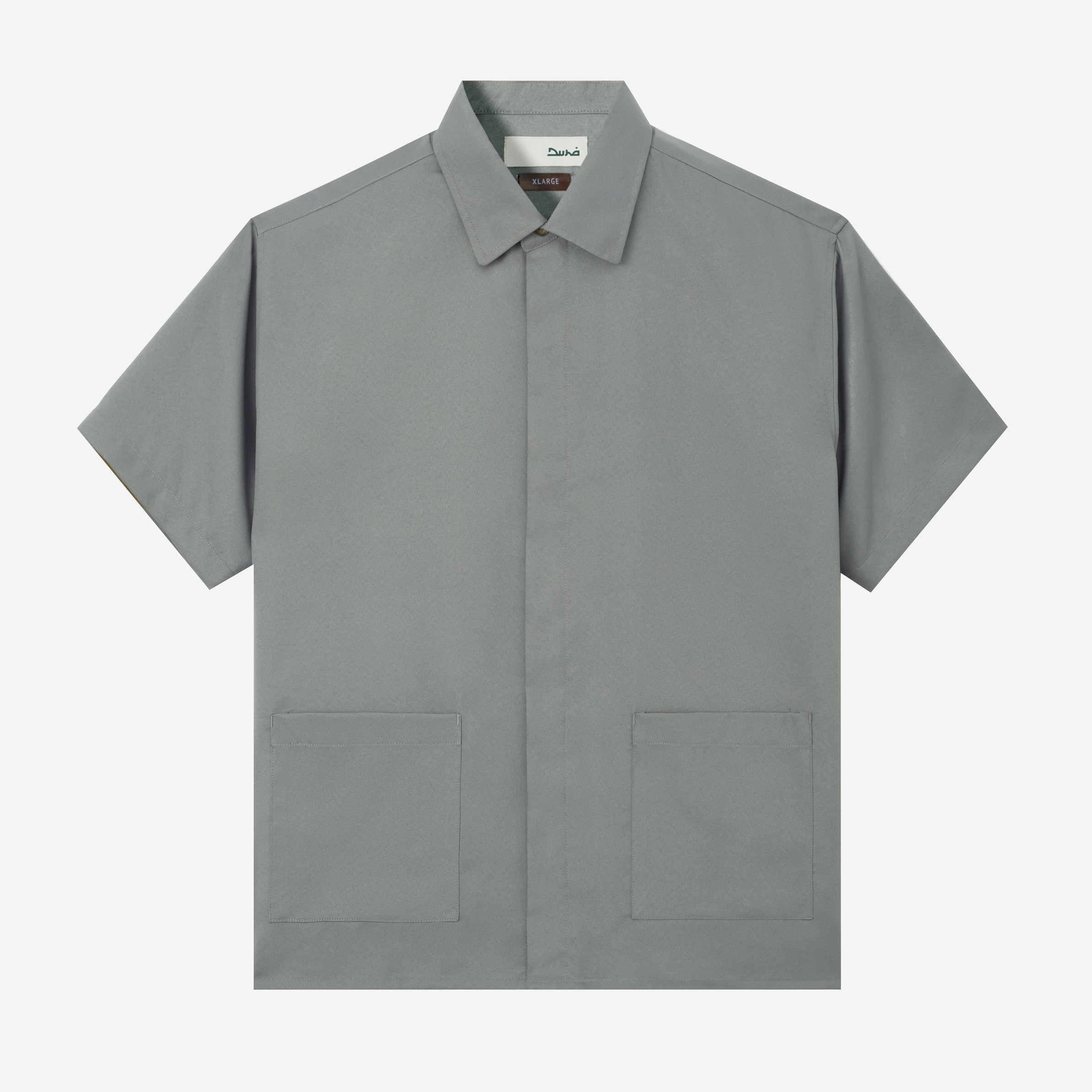 Hamz Shirt Short Sleeve - Cold Grey