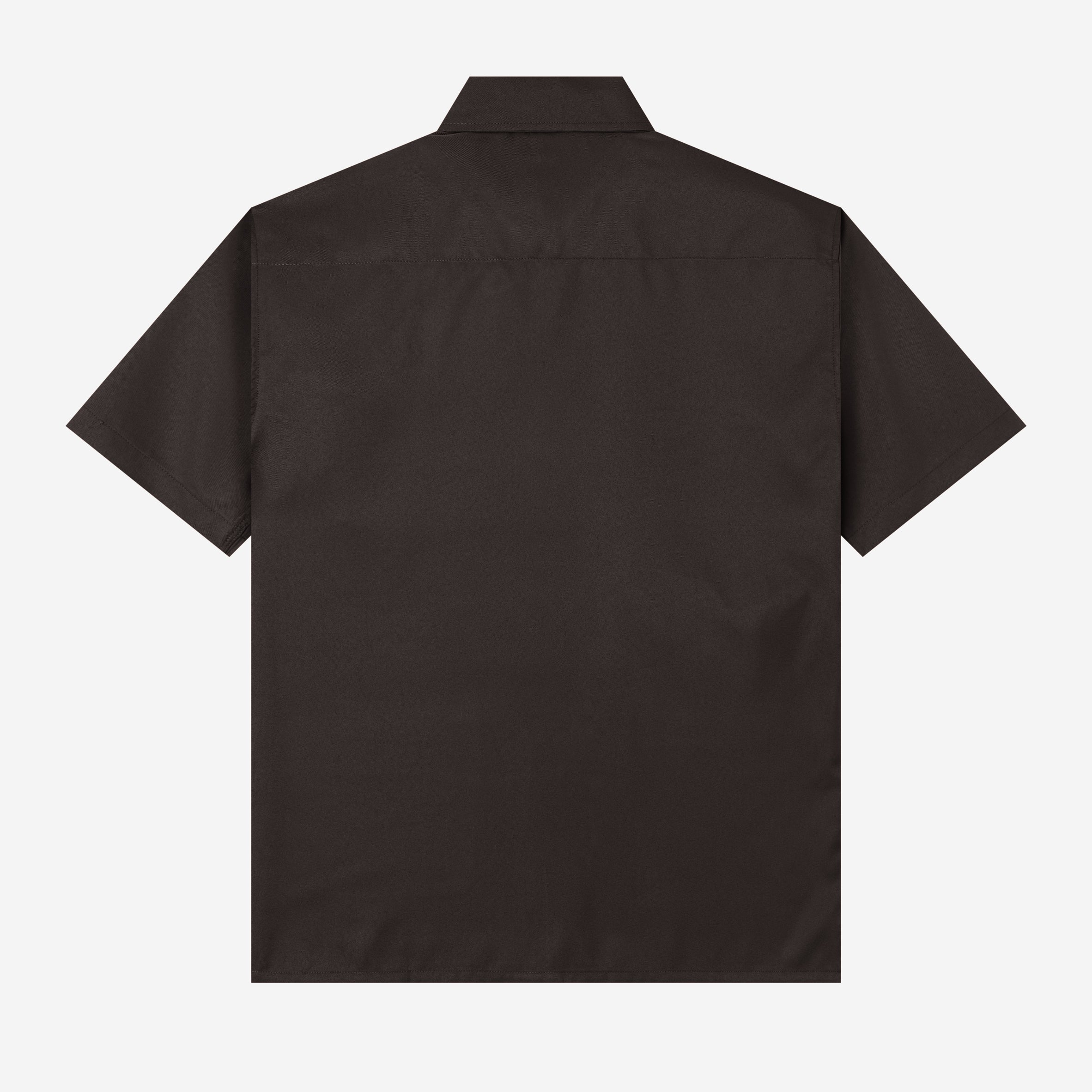 Hamz Shirt Short Sleeve - Dark Brown