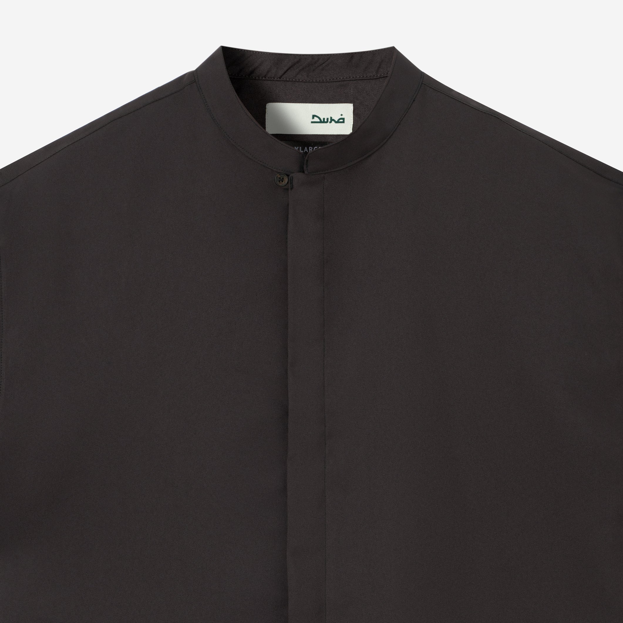 Zayd Shirt Long Sleeve - Dark Brown