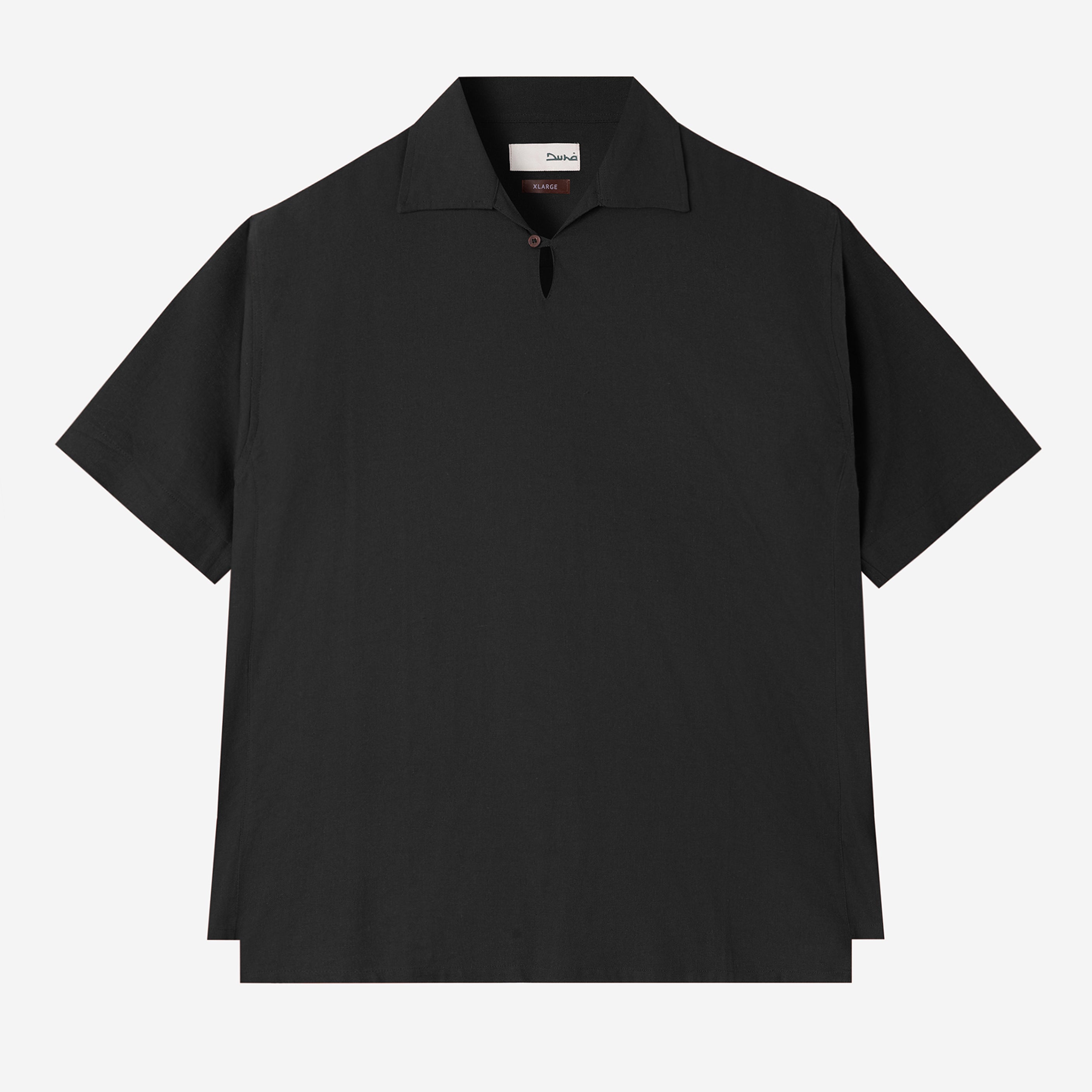 Dhia Pull-Over Shirt Short Sleeve - Black