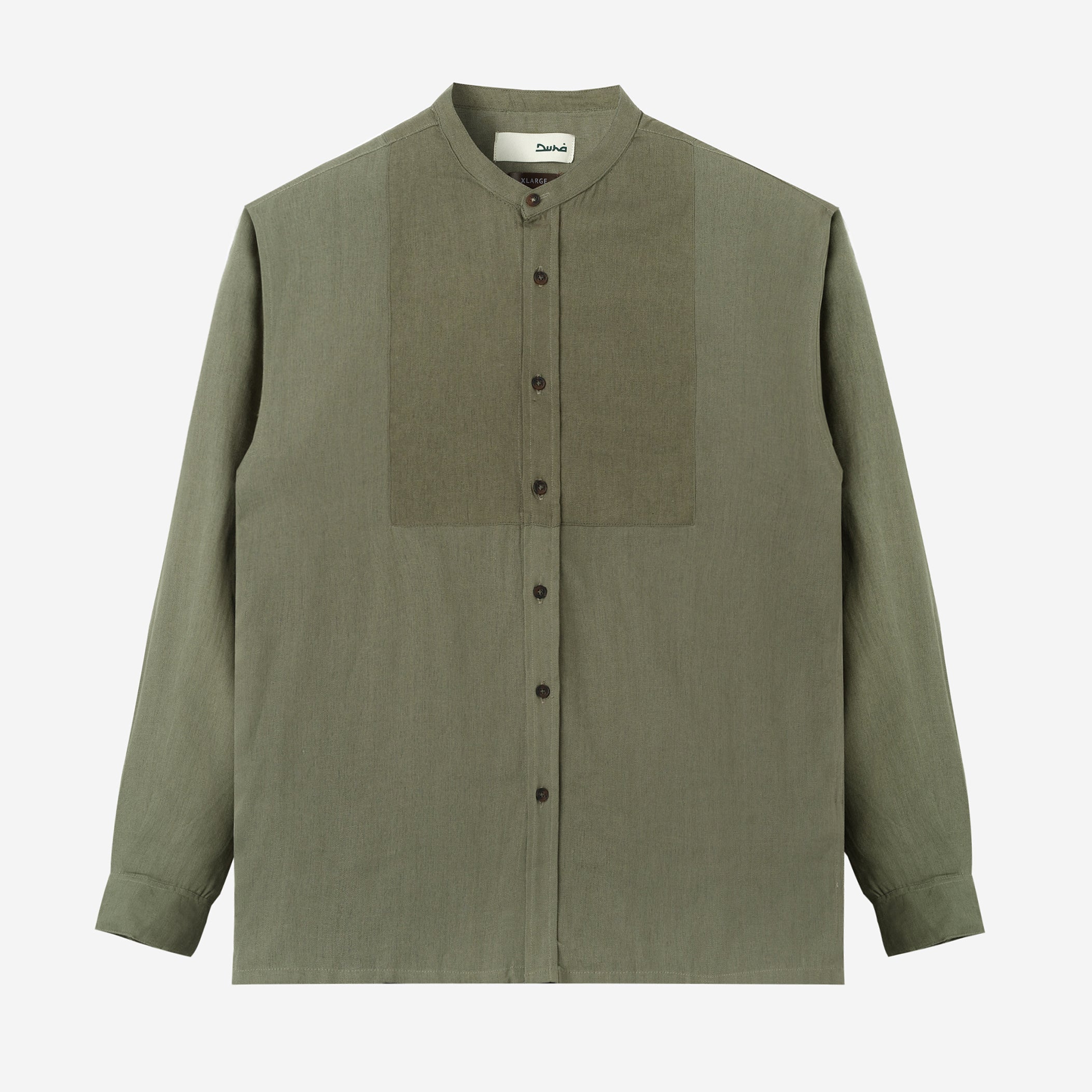 Mazeen Shirt Long Sleeve - Green Olive