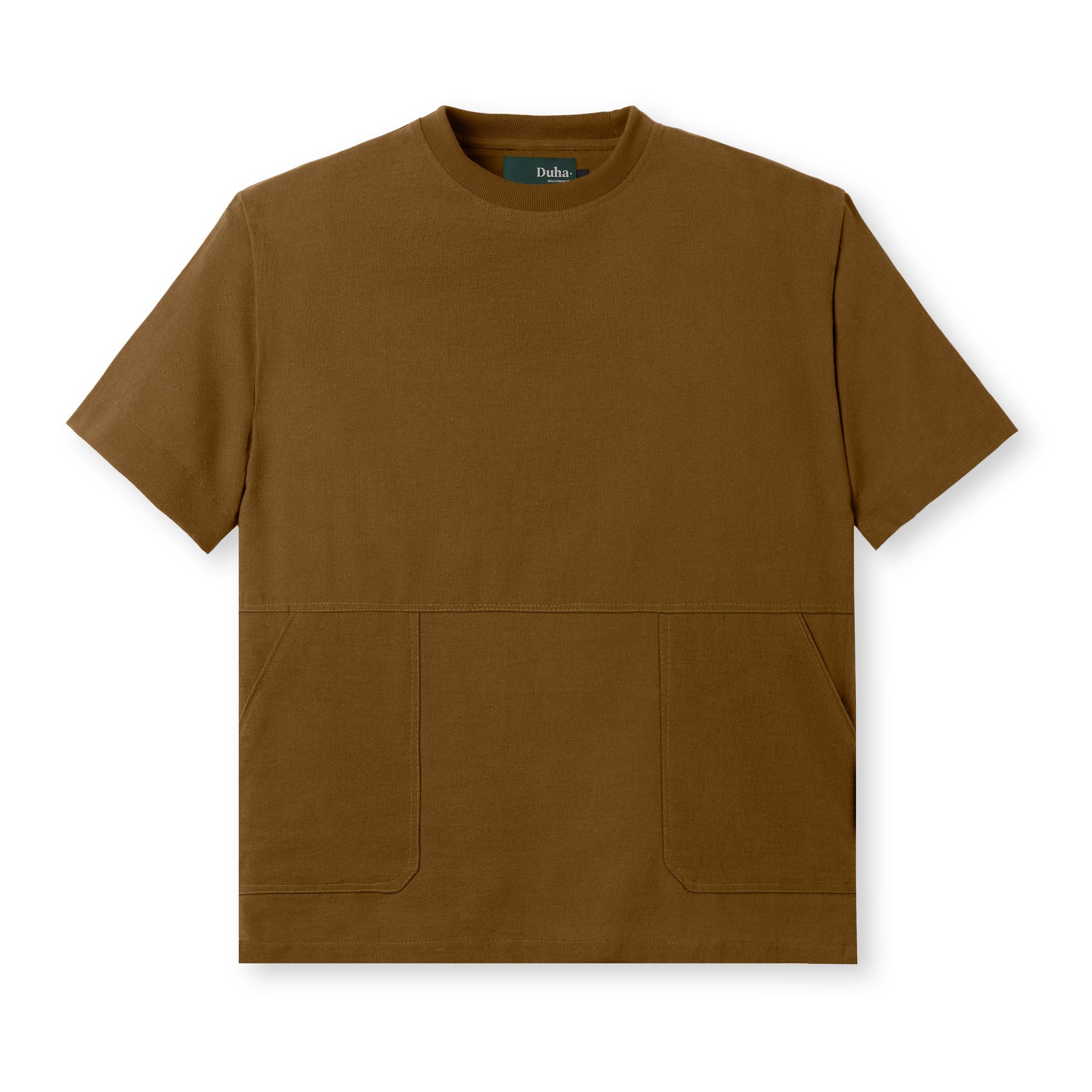 FACTORY SALE - Badr Short Sleeve Pocket T-Shirt - Dark Terracotta