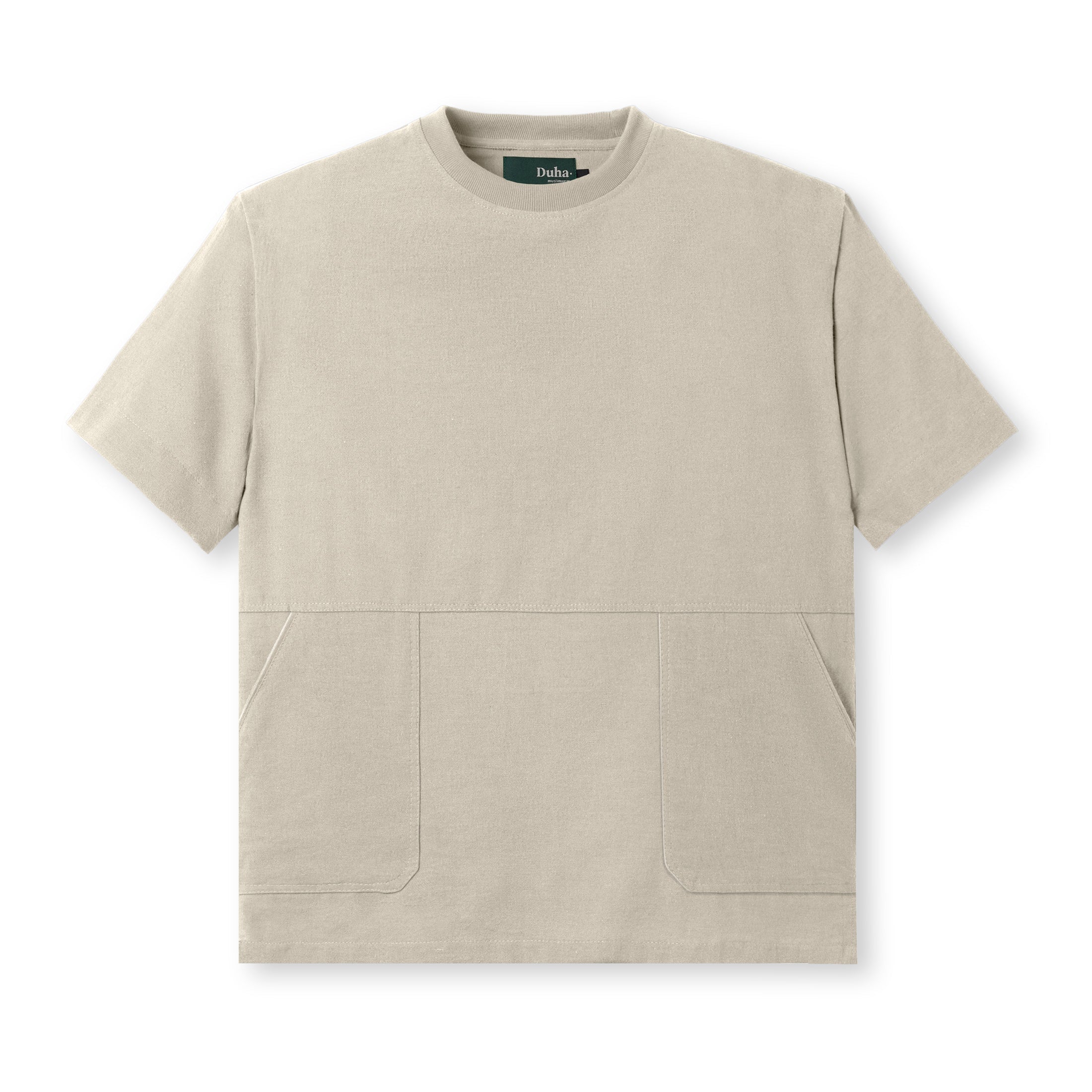 FACTORY SALE - Badr Short Sleeve Pocket T-Shirt - Broken White