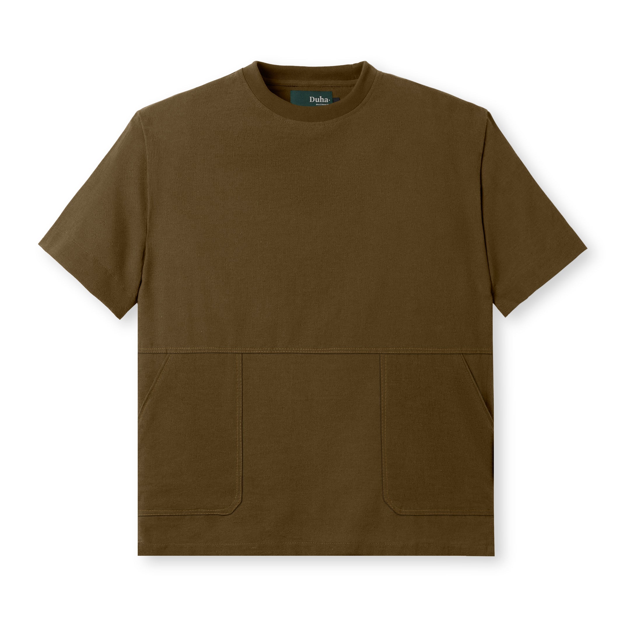 Badr Short Sleeve Pocket T-Shirt - Dark Brown