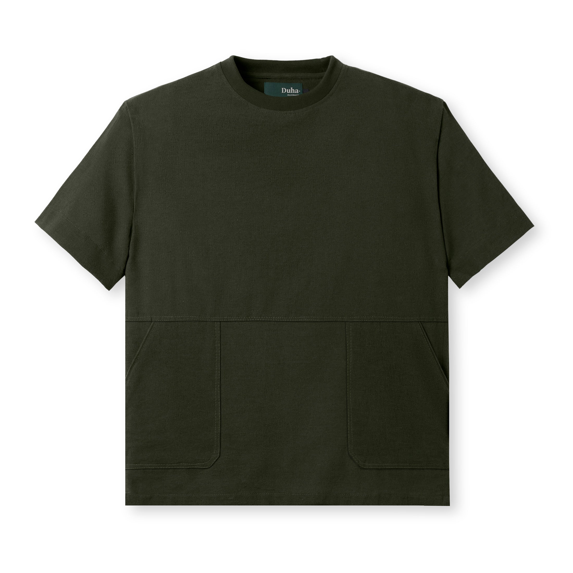 Badr Short Sleeve Pocket T-Shirt - Dark Olive