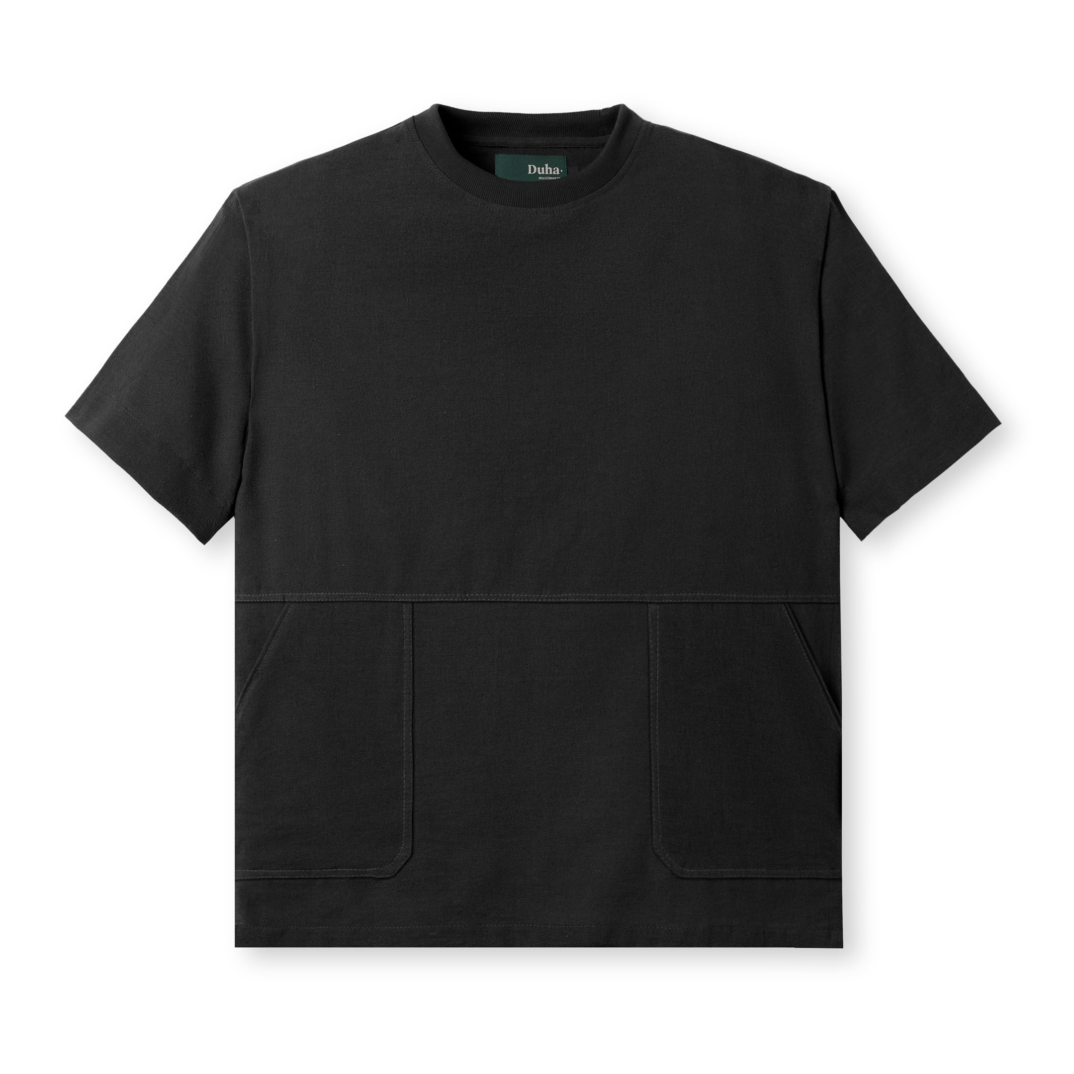 Badr Short Sleeve Pocket T-Shirt - Black
