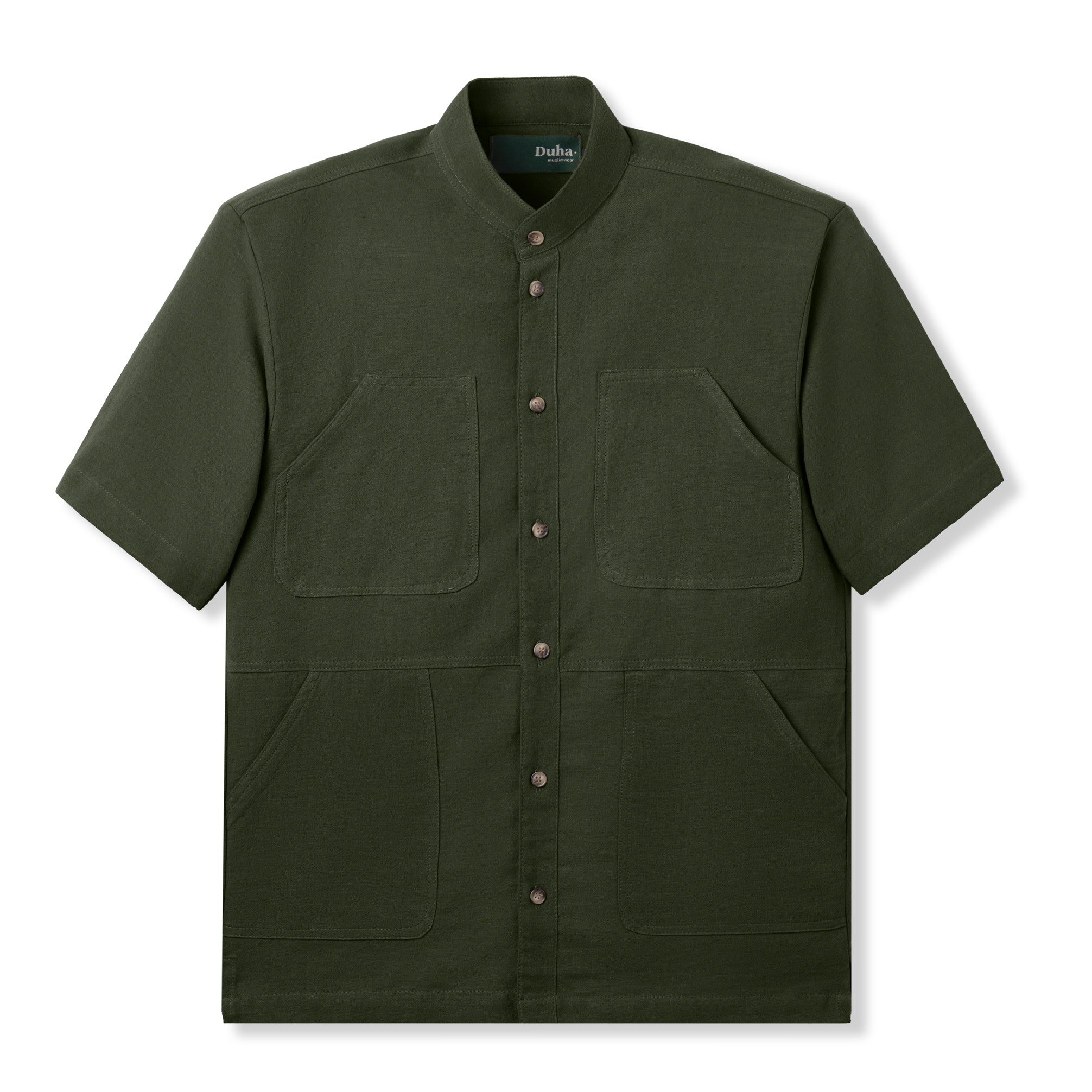 Naeel Short Sleeve Shirt - Olive