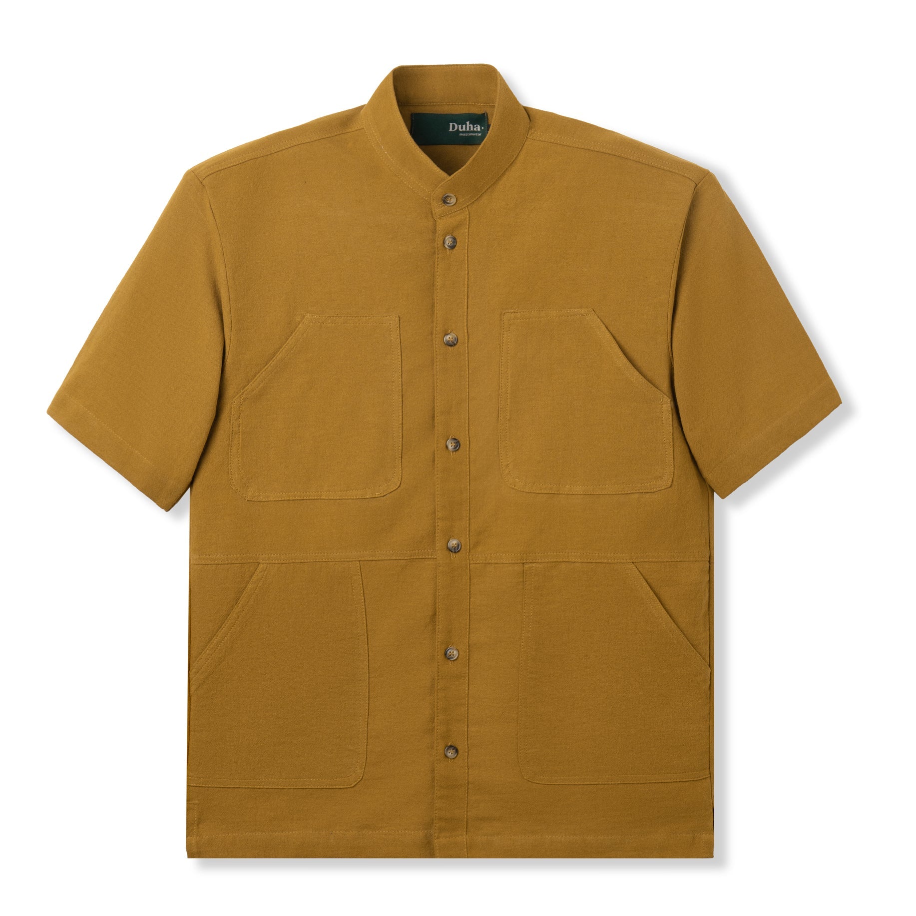 Naeel Short Sleeve Shirt - Soft Brown